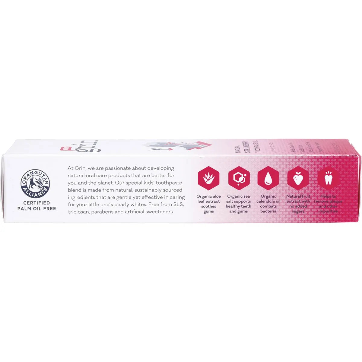 Grin Toothpaste Kids Strawberry 70g