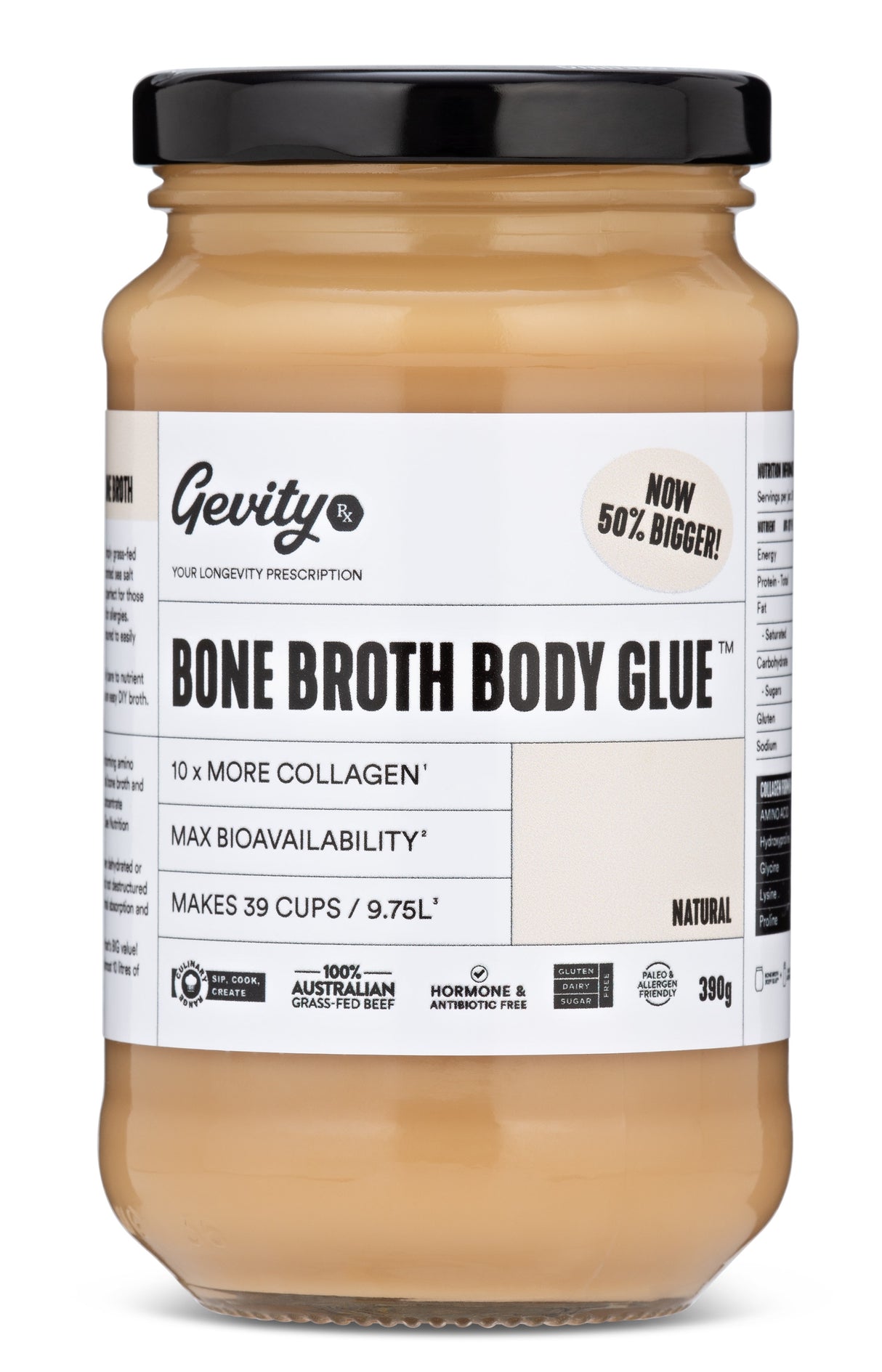 Gevity Rx Bone Broth Body Glue Natural 390g