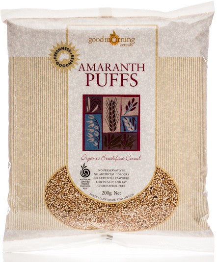 Good Morning Cereals Organic Amaranth Puffs 175g x6