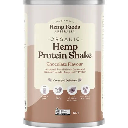 Hemp Foods Australia Organic Hemp Protein Shake Chocolate 420g