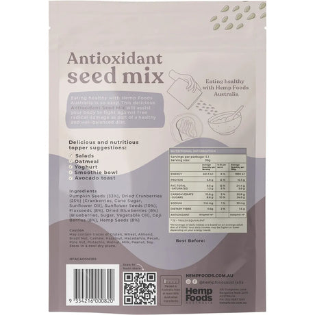 Hemp Foods Australia Antioxidant Seed Mix 180g x 5