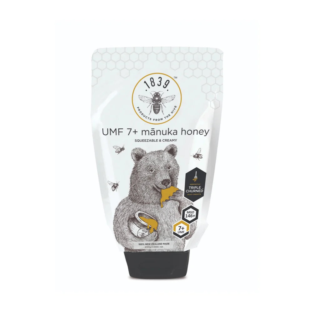 1839 Honey Manuka Honey UMF 7+ Pouch 400g