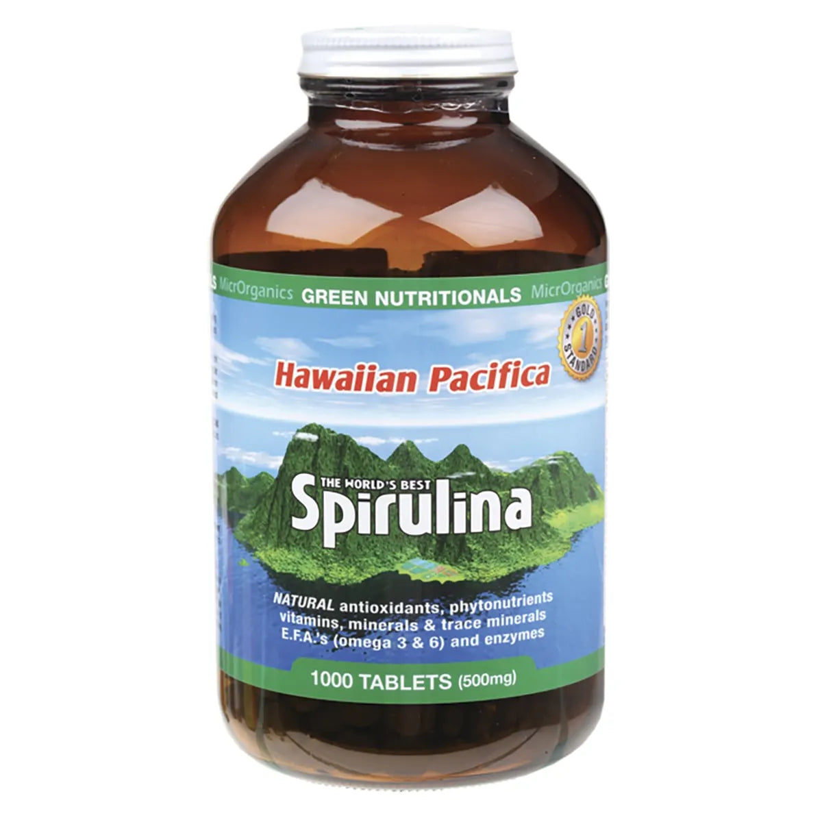 Green Nutritionals Spirulina (500mg) 1000 Tabs