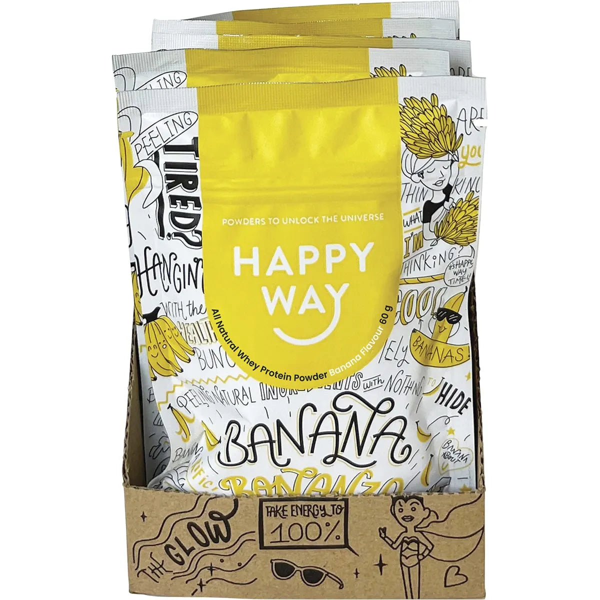 Happy Way Whey Protein Powder Banana