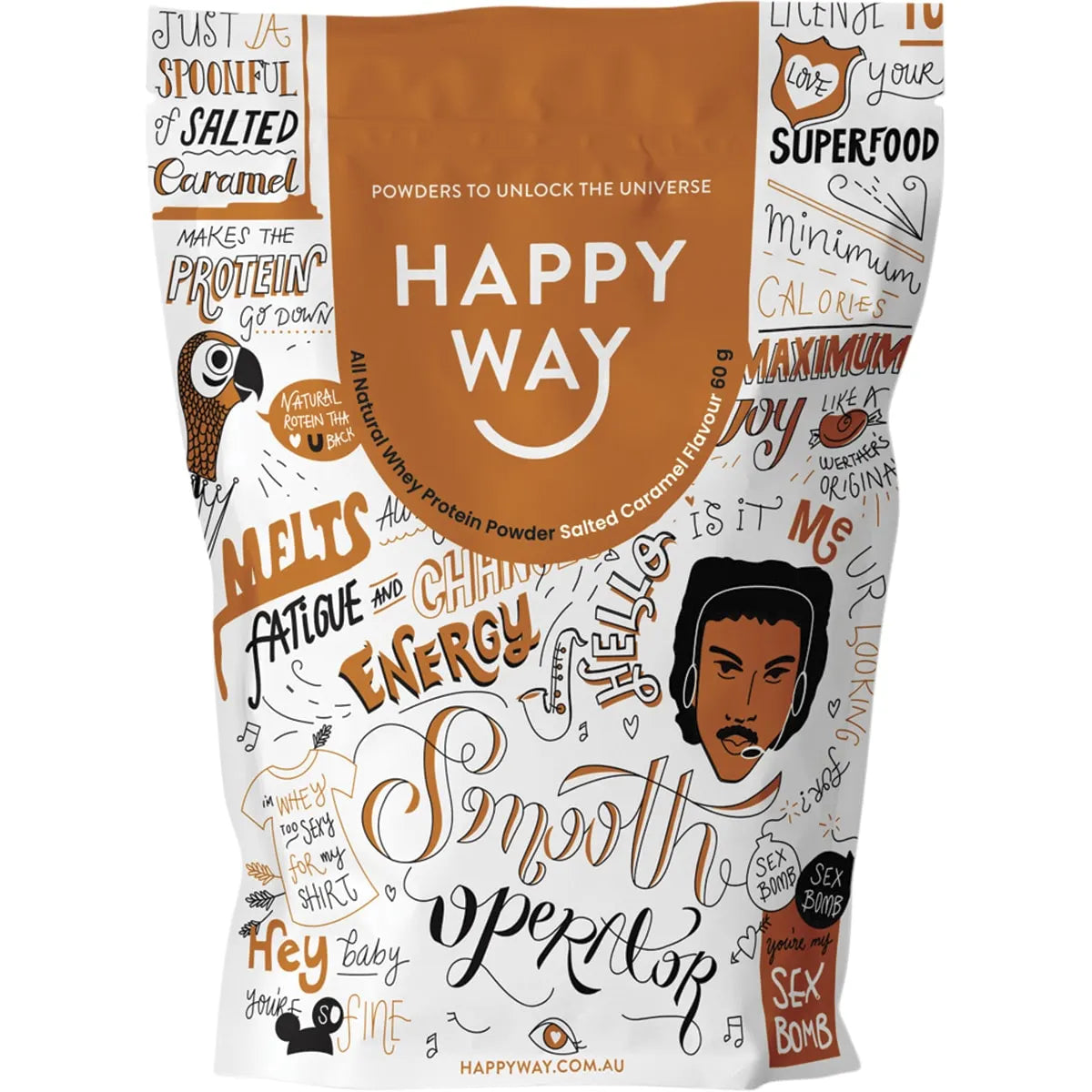 Happy Way Whey Protein Powder Salted Caramel