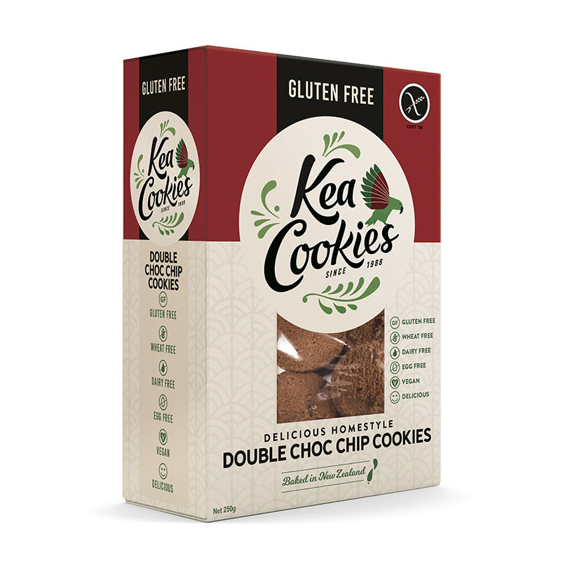 Kea Cookies Gluten Free - Double Choc Chip 250g x 6