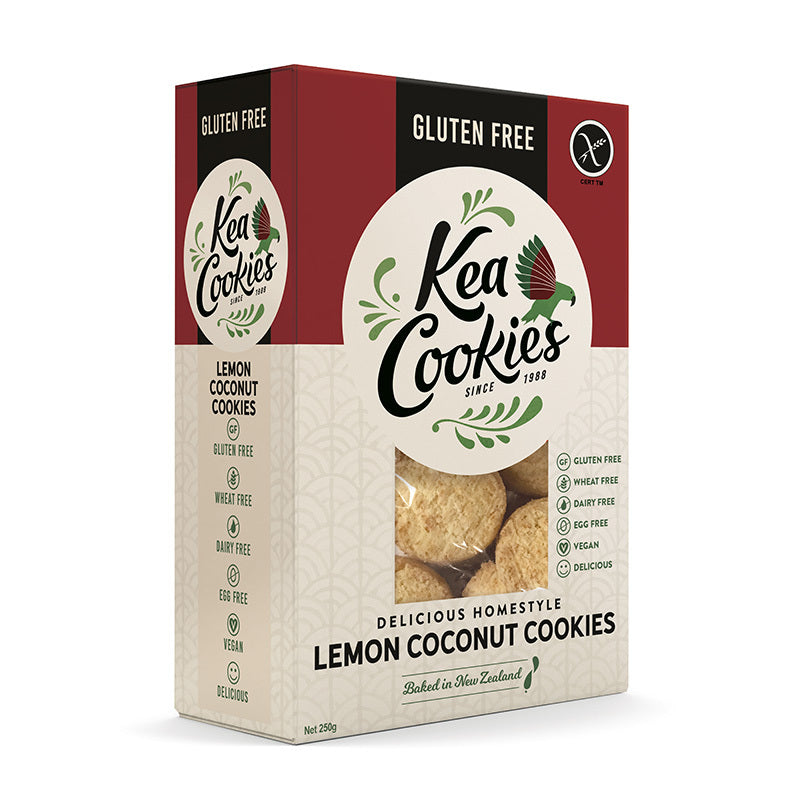 Kea Cookies Gluten Free - Lemon Coconut 250g x 6