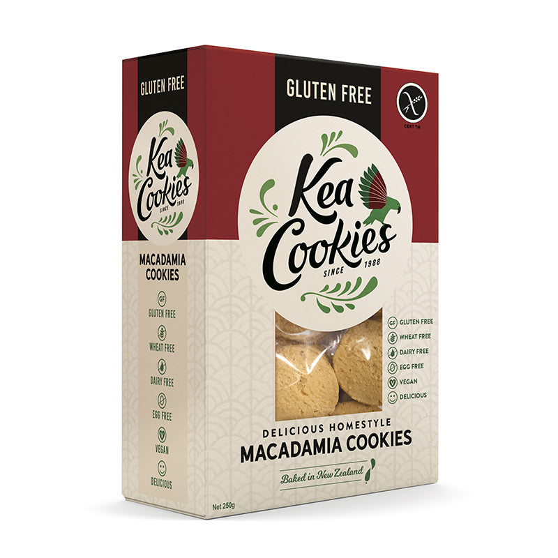 Kea Cookies Gluten Free - Macadamia 250g x 6