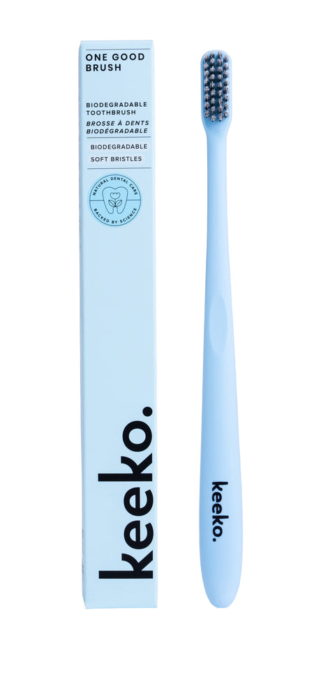 Keeko Biodegradable Charcoal Infused Toothbrush