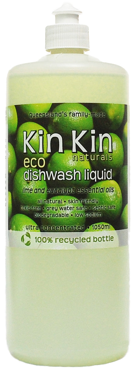 Kin Kin Naturals Eco Dishwash Liquid Lime & Eucalyptus 1050ml