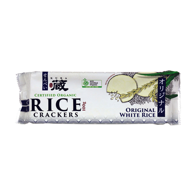 Kura Organic Original Rice Crackers 100g