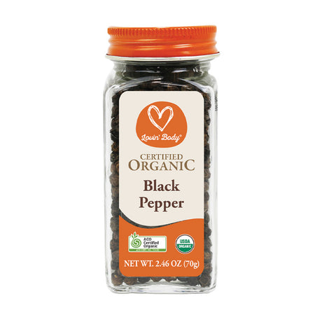 Lovin' Body Certified Organic Black Pepper 70g