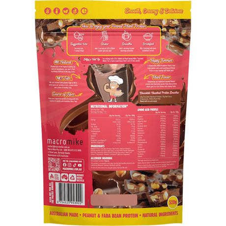 Macro Mike Peanut Plant Protein Chocolate Hazelnut 520g