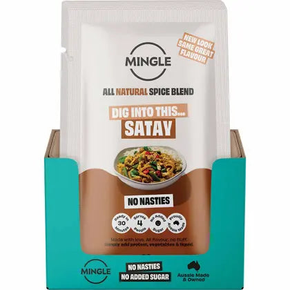 Mingle Satay All Natural Recipe Base 12x30g