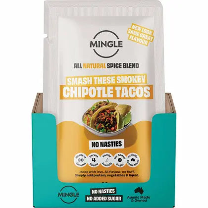 Mingle Smokey Chipotle Tacos All Natural Recipe Base 12x30g