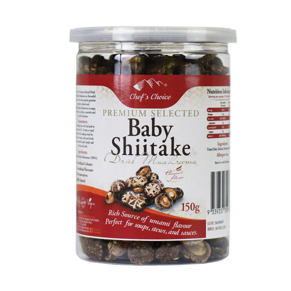 Chef's Choice Baby Whole Shiitake 150g