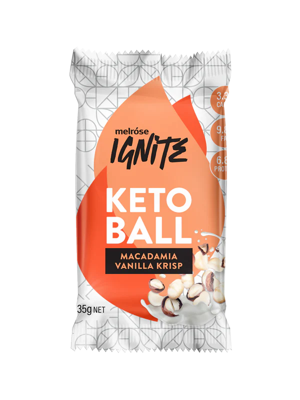 Melrose Ignite Keto Ball Macadamia Vanilla Krisp 35g