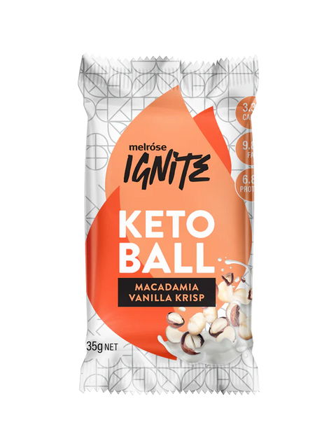 Melrose Ignite Keto Ball Macadamia Vanilla Krisp 35g