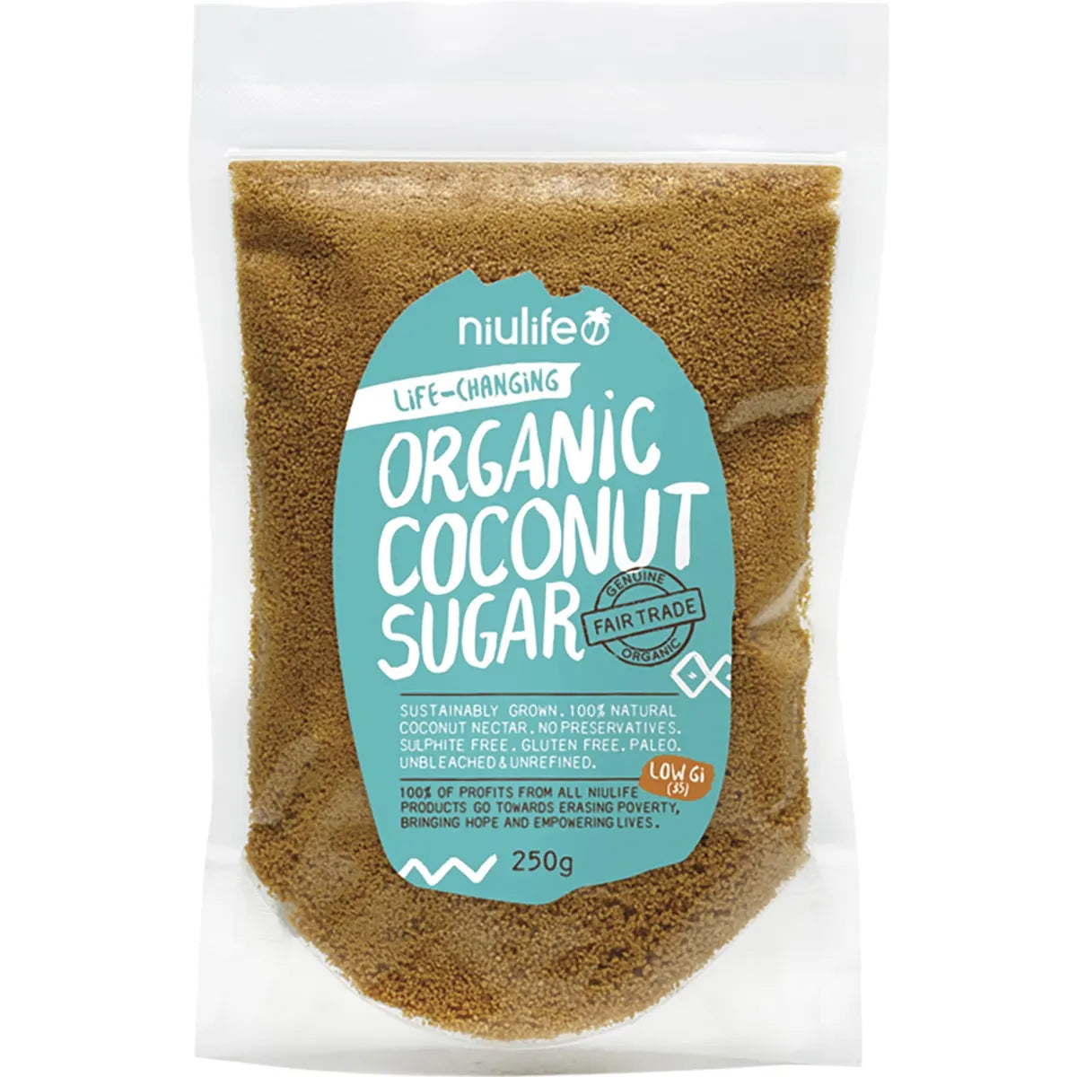 Niulife Organic Coconut Sugar 250g