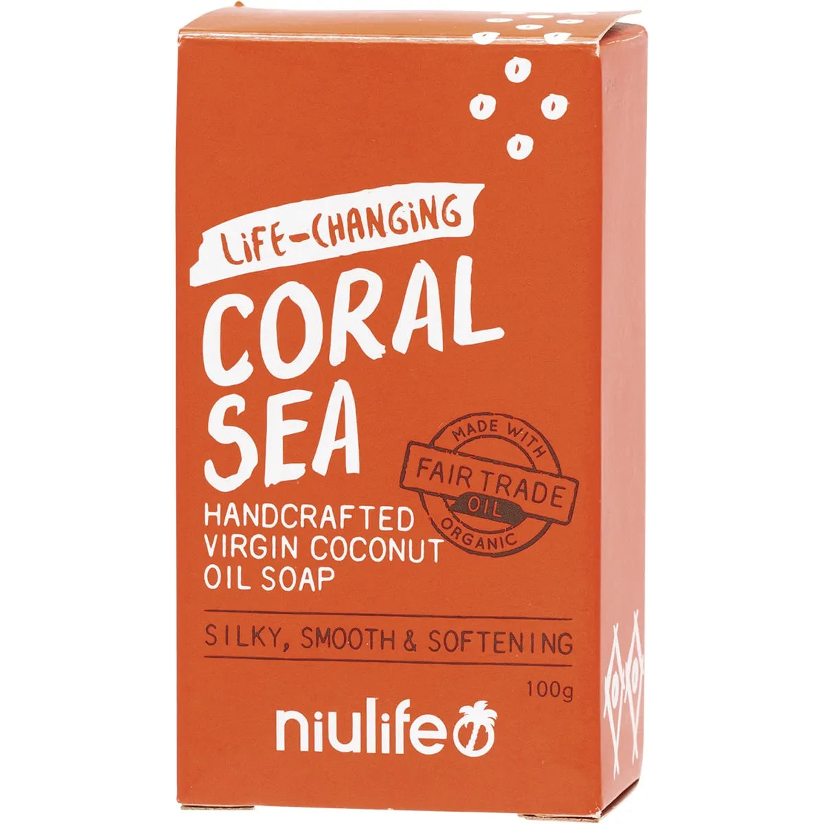 Niulife Coconut Oil Soap Coral Sea 100g