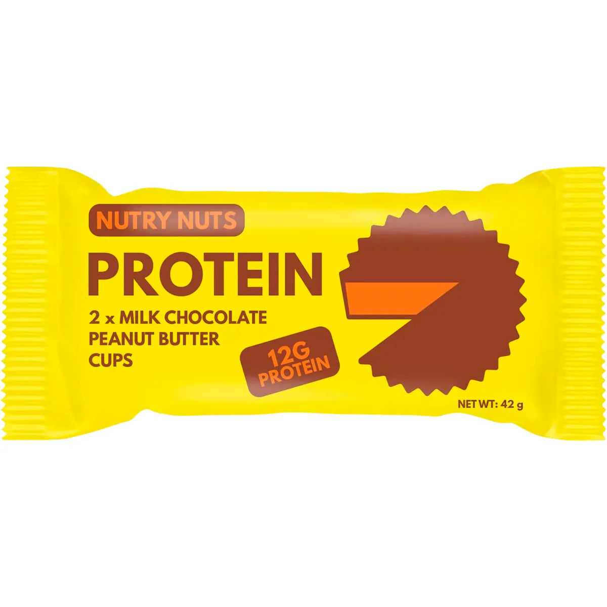 Nutry Nuts Protein Peanut Butter Cups - Milk Chocolate 42g x 12