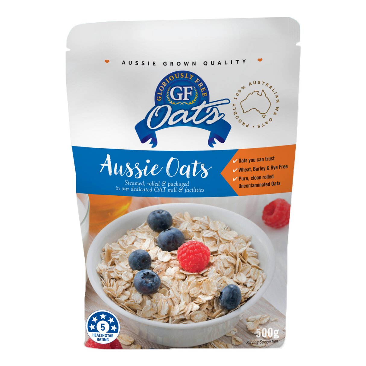 Gloriously Free Uncontaminated Oats Aussie 500g