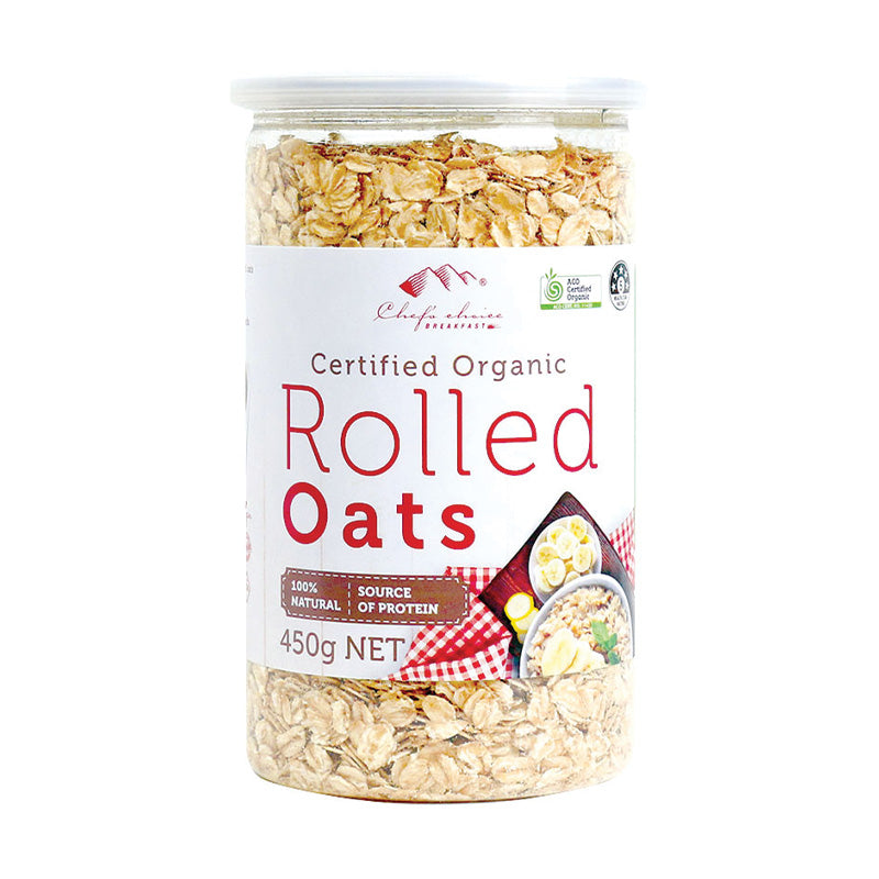 Chef's Choice Organic Rolled Oats 450g