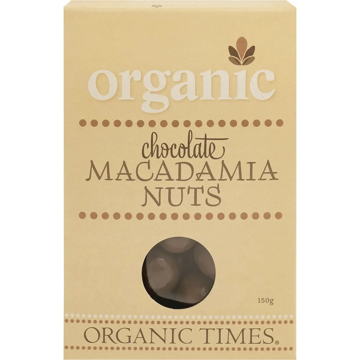 Organic Times Milk Chocolate & Macadamia Nuts 150g