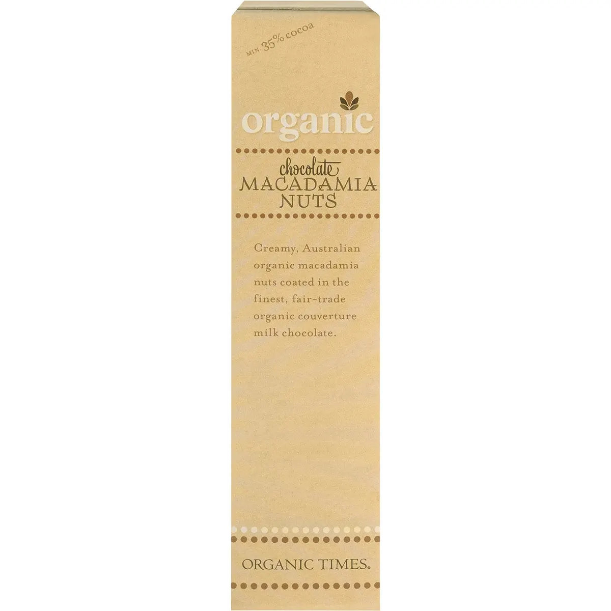 Organic Times Milk Chocolate & Macadamia Nuts 150g