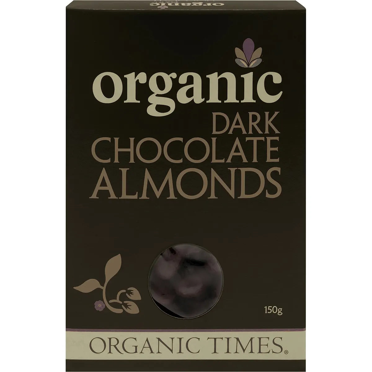 Organic Times Dark Chocolate & Almonds 150g