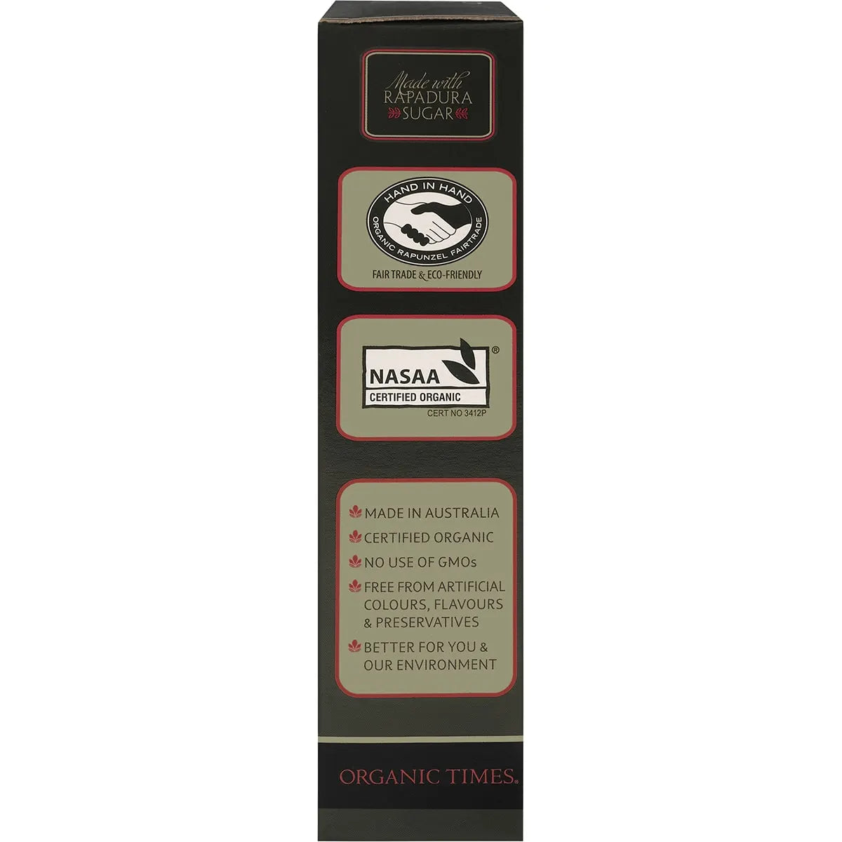 Organic Times Dark Chocolate & Coffee Beans 150g