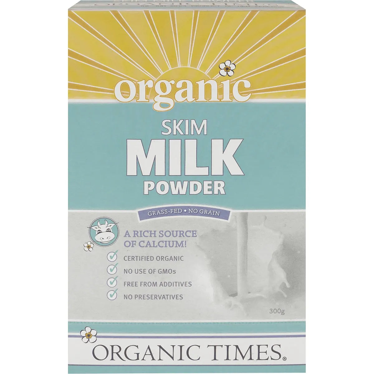 Organic Times Skim Milk Powder 300g