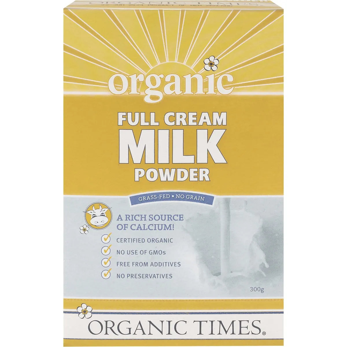 Organic Times Full Cream Milk Powder 300g