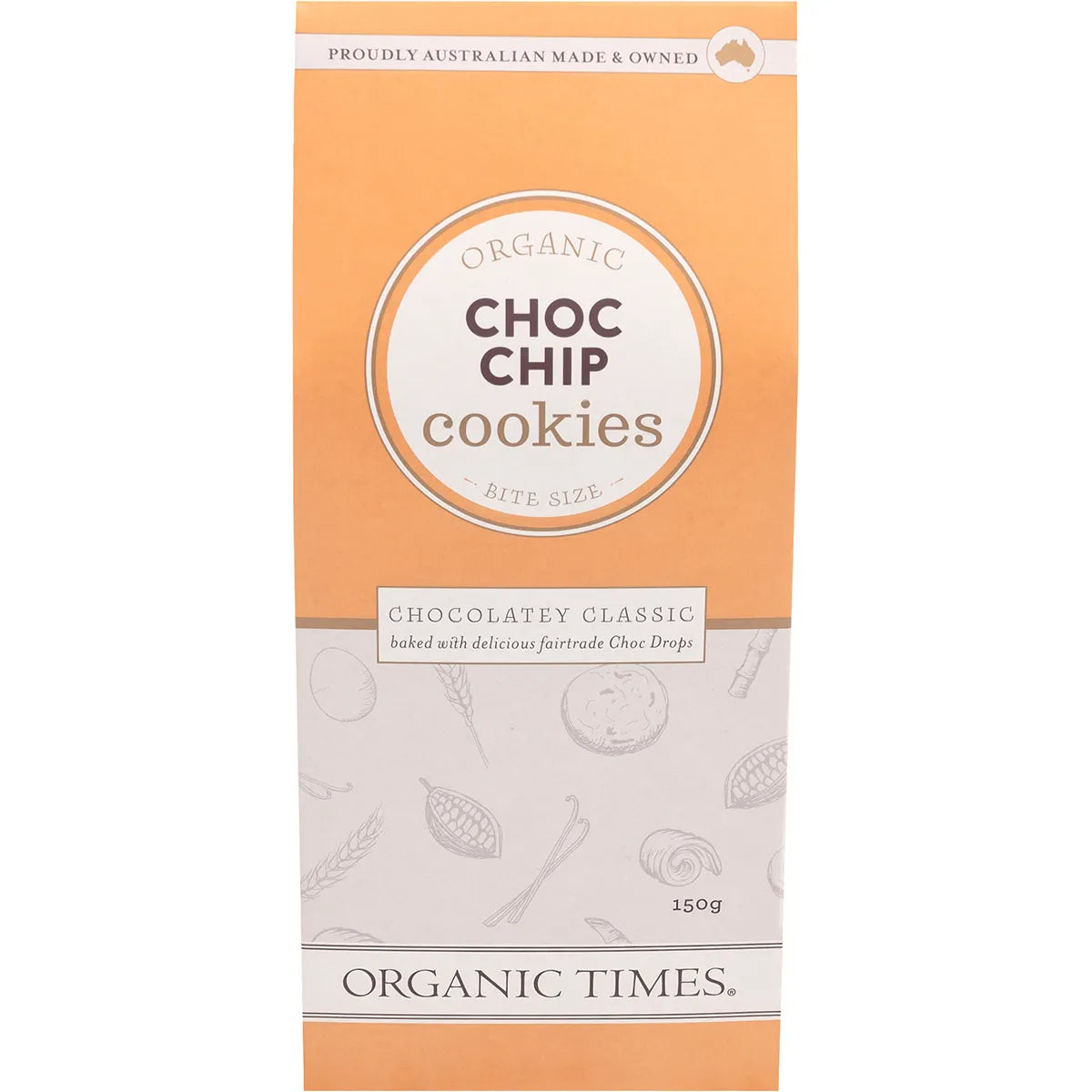 Organic Times Cookies Organic Choc Chip 150g