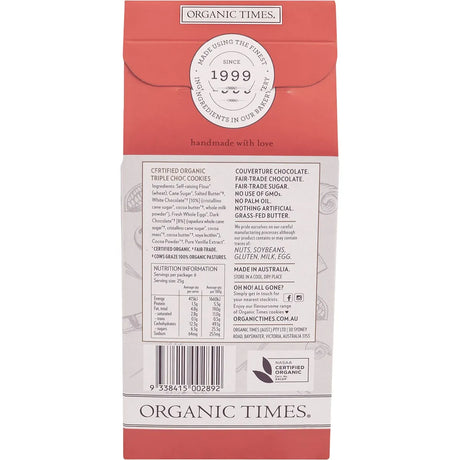 Organic Times Cookies Organic Triple Choc Chip 150g