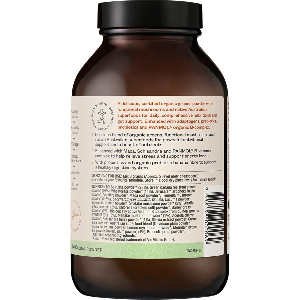 Ora Health Organic Greens Superpowder+