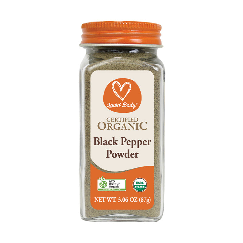 Lovin' Body Certified Organic Black Pepper Powder 87g