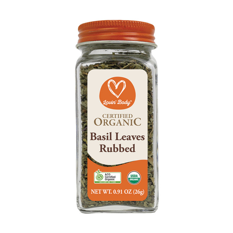 Lovin' Body Certified Organic Basil Leaves Rubbed 26g