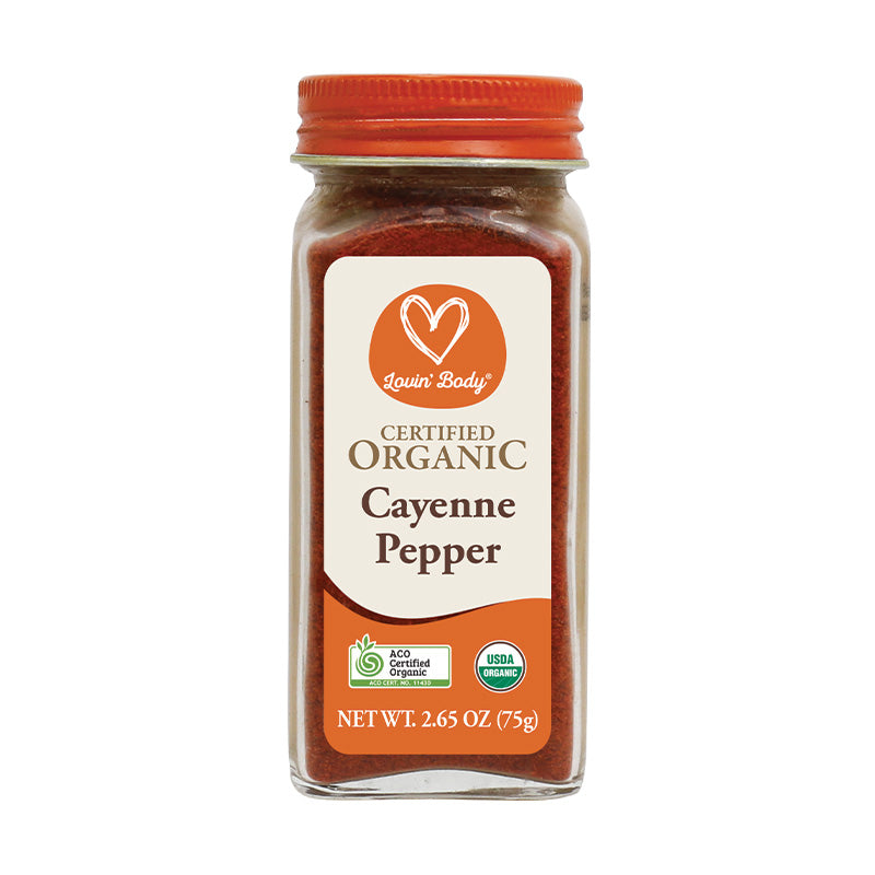 Lovin' Body Certified Organic Cayenne Pepper 75g