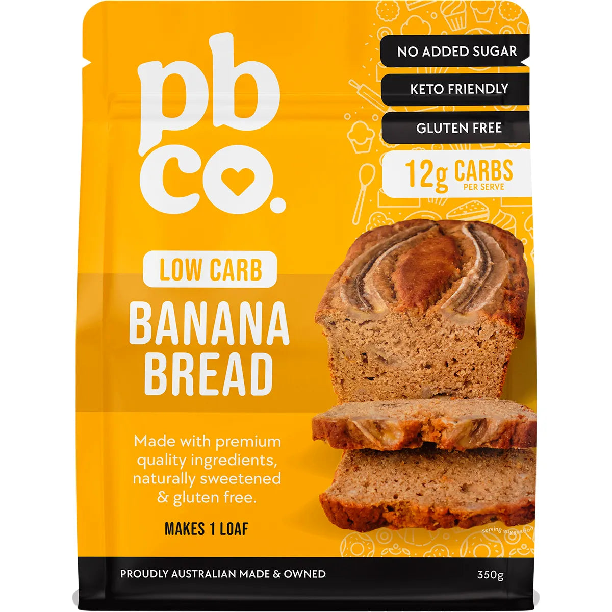 PBCO Banana Bread Mix Low Carb 350g