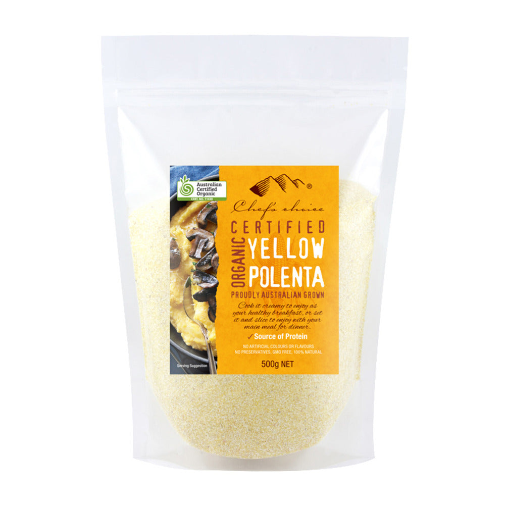 Chef's Choice Certified Organic Yellow Polenta 500g