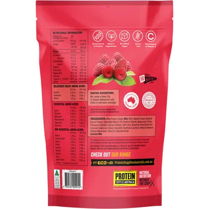 Protein Supplies Australia Protein Water Raspberry 800g