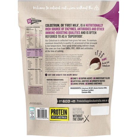 Protein Supplies Australia Pure Colostrum Powder 500g