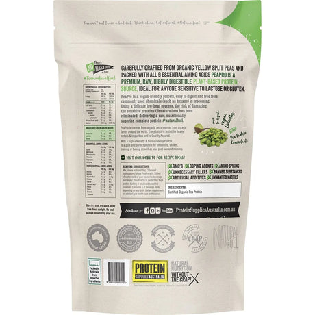 Protein Supplies Australia Pure Pea Protein Isolate 1kg