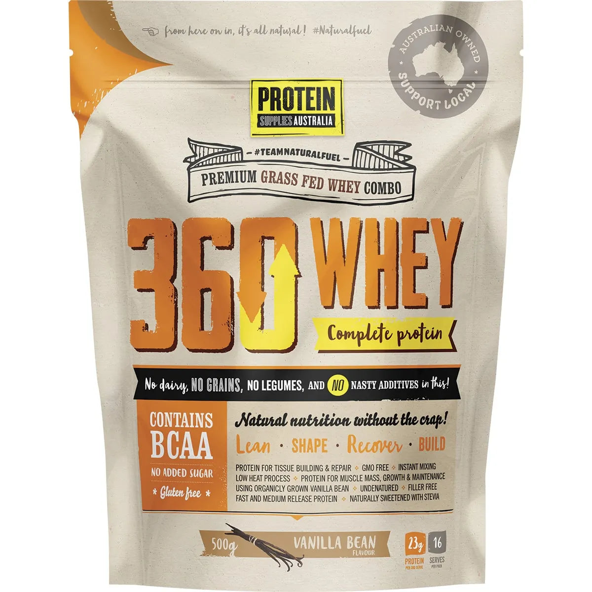 Protein Supplies Australia 360 Whey Vanilla 500g