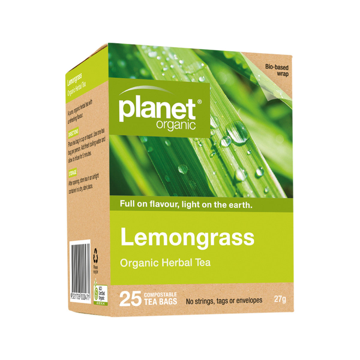 Planet Organic Organic Herbal Tea Lemongrass x 25 Tea Bags