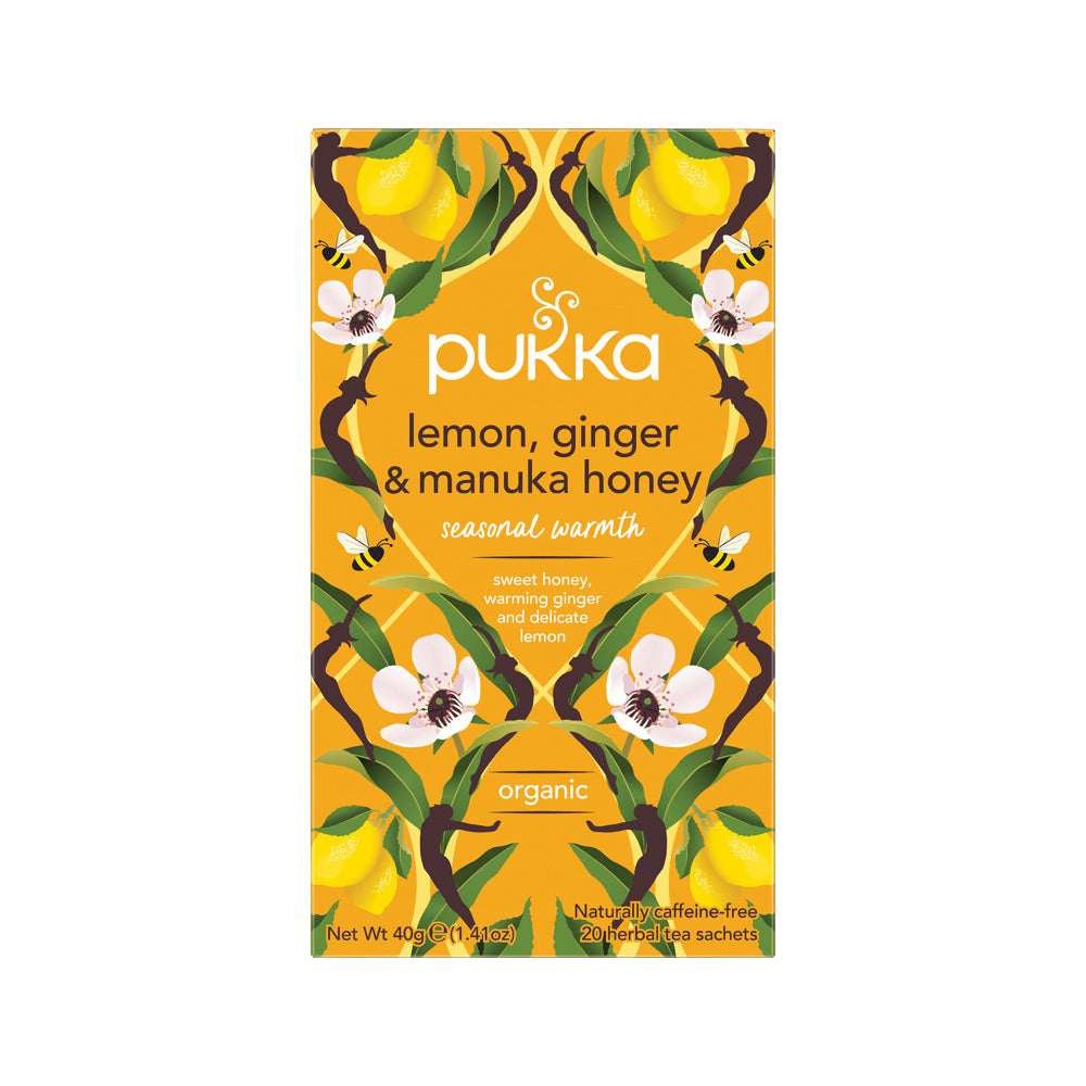 Pukka Organic Lemon, Ginger & Manuka Honey x 20 Tea Bags