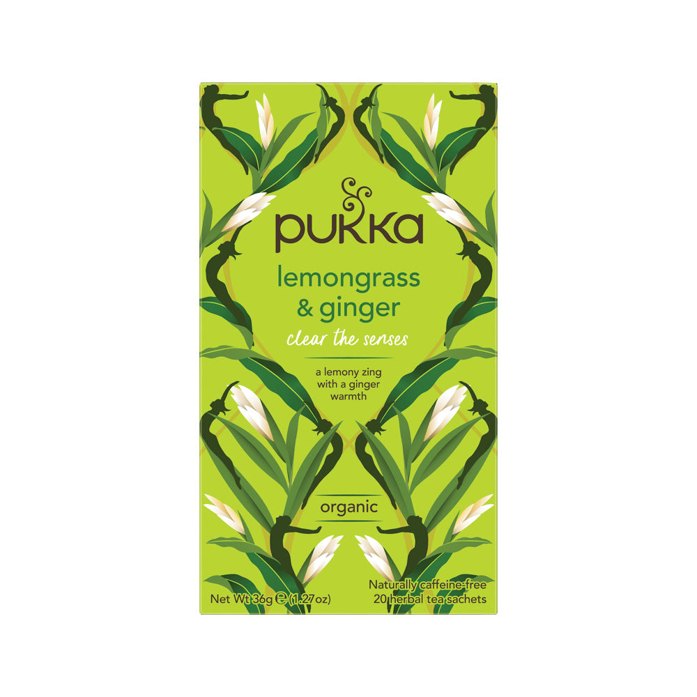 Pukka Organic Lemongrass & Ginger x 20 Tea Bags