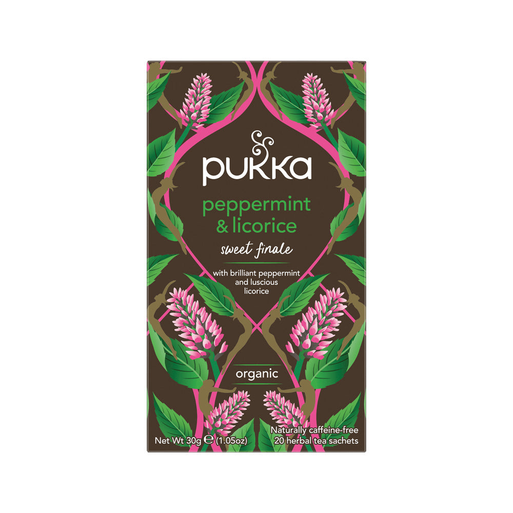 Pukka Organic Peppermint & Licorice x 20 Tea Bags