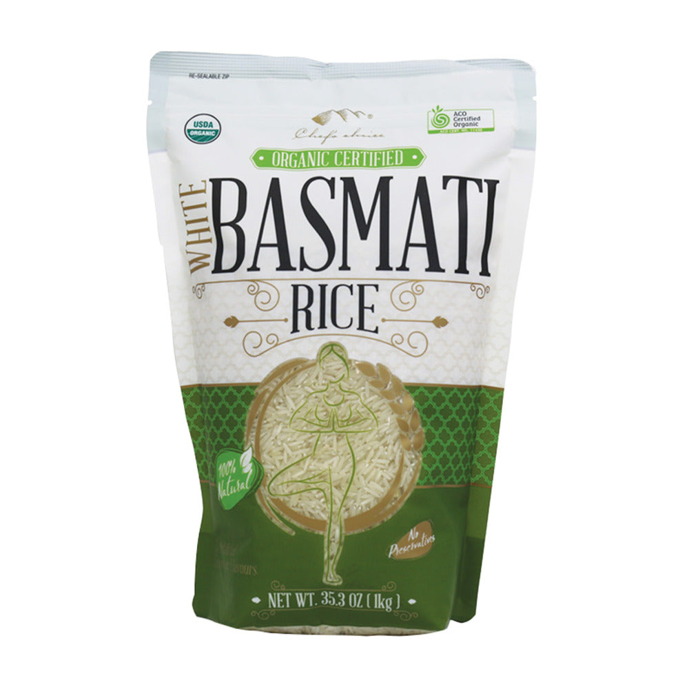 Chef's Choice Certified Organic Basmati Aromatic Rice 1kg